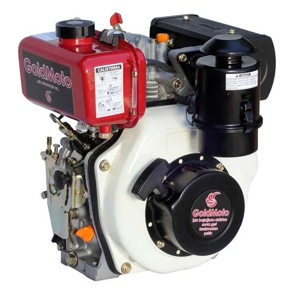 GoldMoto GM186FAE-G3 Dizel Motor 10 Hp Marşlı Krank Mili Konik Orta - Görsel 4
