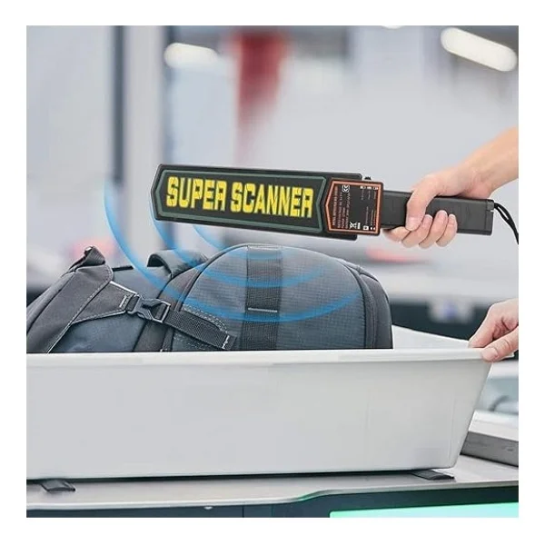 Teknofaji Süper Scanner Md-3003b1 El Tipi Üst Arama Dedektörü 9v Pil Dahil - Siyah - Sarı - Görsel 5