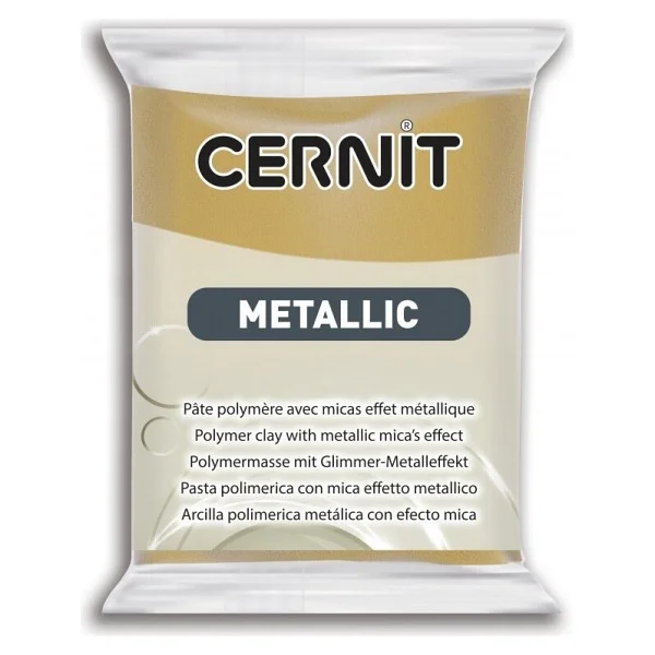 Cernit Metallic Polimer Kil 56 Gr 053 Rıch Gold - Görsel 2