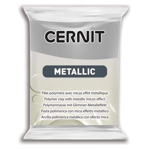Cernit Metallic Polimer Kil 56 Gr 080 Sılver - Görsel 2