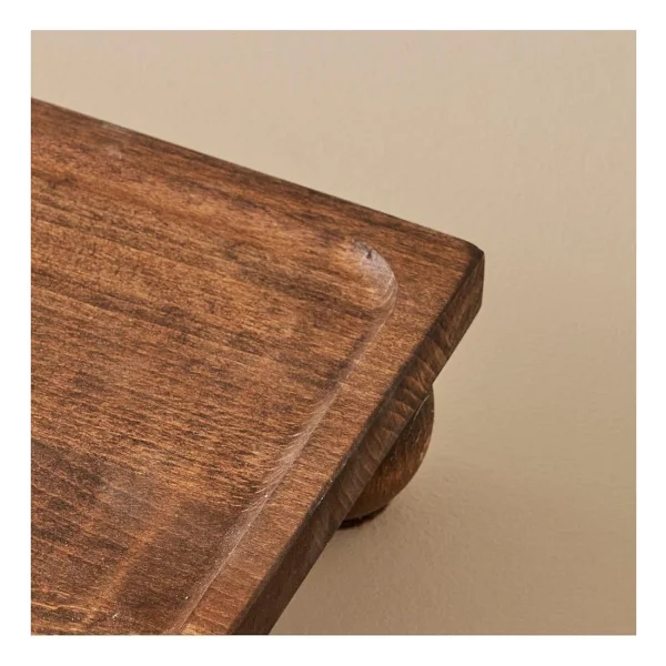 Bella Maison Wooden 17x30 Cm Dikdörtgen Ahşap Sunum Standı - Görsel 4
