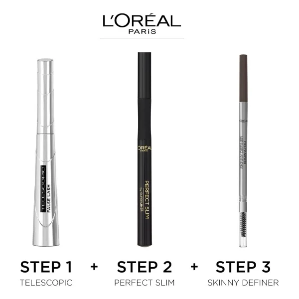 L'oreal Paris Telescopic False Lash Fiber Siyah Maskara - Görsel 3