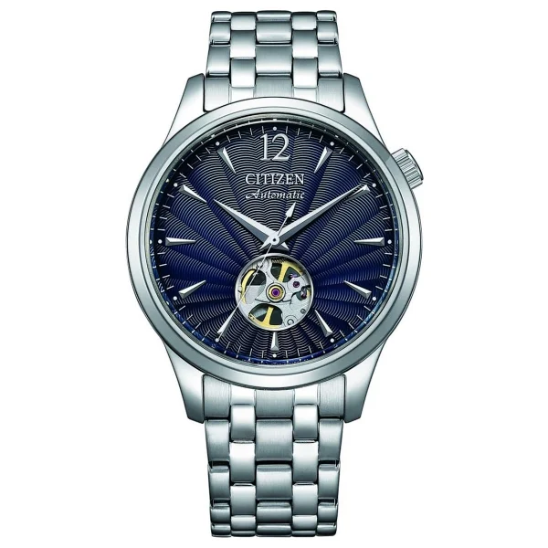 Citizen Automatico Nh9131-73l Çelik Kordon Mavi Erkek Kol Saati - Görsel 8