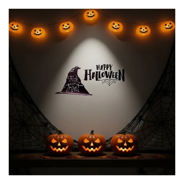 Happy Halloween Temalı Duvar Stickerı - Görsel 5