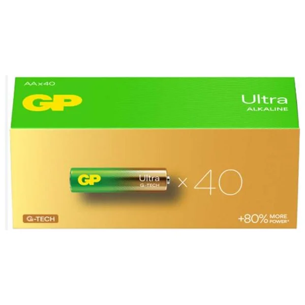 Gp 15au Lr6 Ultra Alkalin 40'lı Aa Kalem Pil - Görsel 7