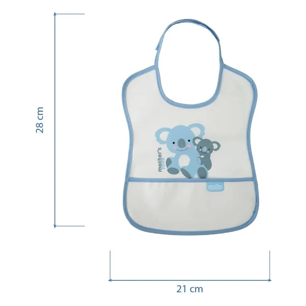Babyjem Poli Muşamba Küçük Mavi Önlük - Görsel 7