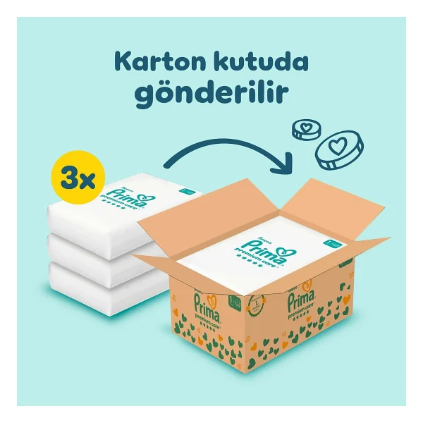 Prima Premium Care 1 Numara Yenidoğan 70'li 3 Adet Bebek Bezi - Görsel 3