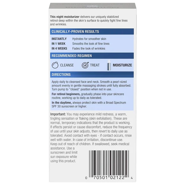 Neutrogena Rapid Wrinkle Repair Retinol Nemlendirici Gece Kremi 29ml - Görsel 2