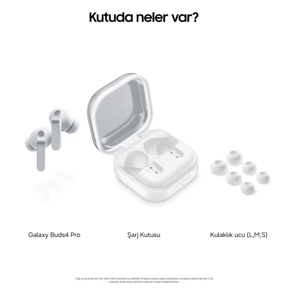 Samsung Galaxy Buds 4 Pro ANC TWS Beyaz Kulak İçi Bluetooth Kulaklık - Görsel 8