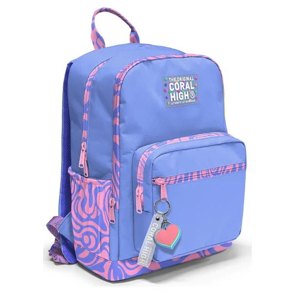 Coral High 33227 Milka Geometrik Desenli 4 Bölmeli Okul Sırt Çantası - Görsel 10