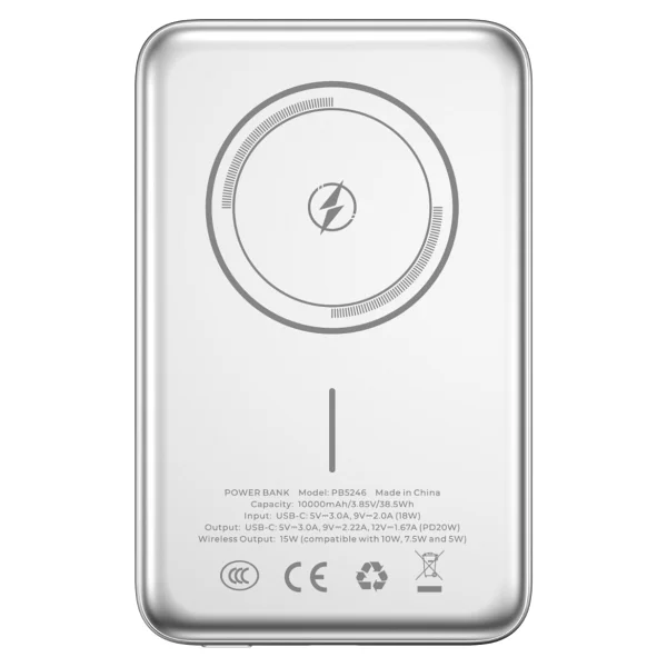 Havit Pb5246 Titanyum 10000 mAh Kablosuz Powerbank - Görsel 5