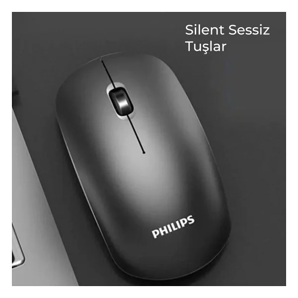 Philips M315 Spk7315/00 Kablosuz Optik Siyah Mouse - Görsel 7