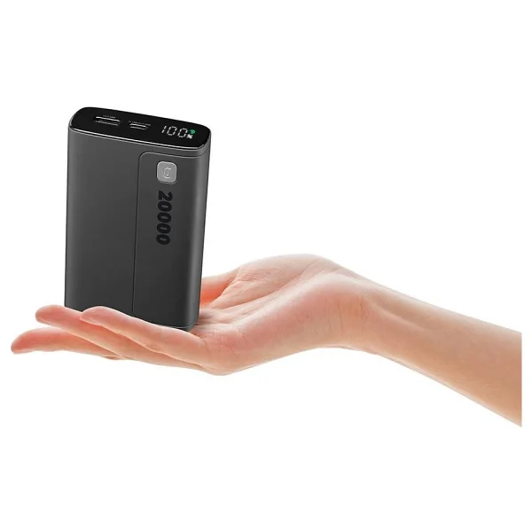 Cellularline Elite Siyah 20000 mAh Hızlı Şarj Powerbank - Görsel 4