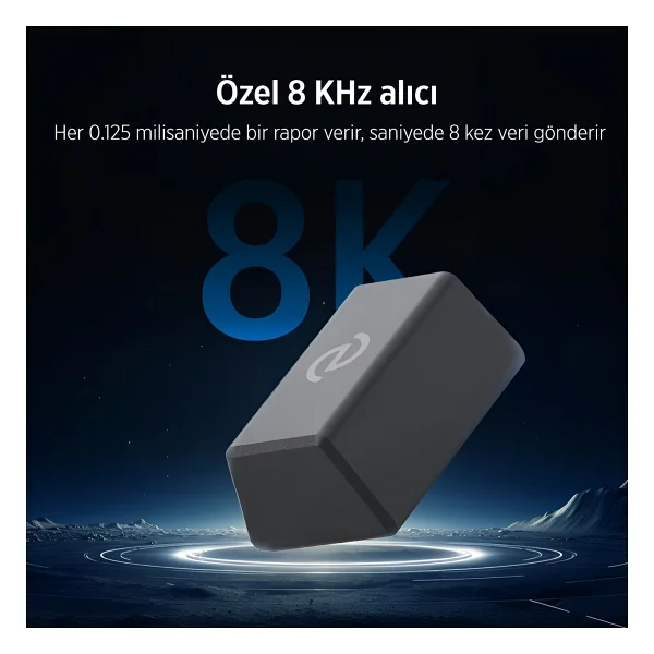 Philips Evnia Spk9718w Pro Max Beyaz Şarjlı Ergonomik Optik Kablolu/Kablosuz Oyuncu Mouse - Görsel 6