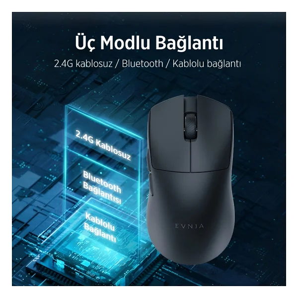 Philips Evnia Spk9718w Pro Max Beyaz Şarjlı Ergonomik Optik Kablolu/Kablosuz Oyuncu Mouse - Görsel 8