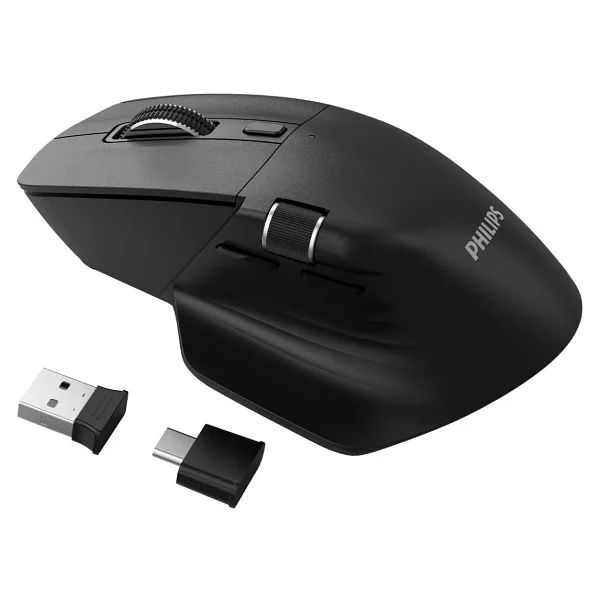 Philips Spk7858 Siyah Şarjlı Sessiz Optik Kablosuz Mouse - Görsel 2