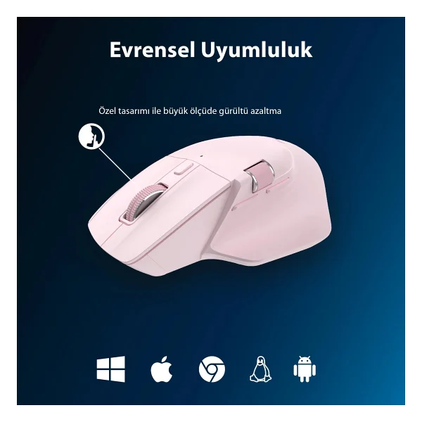 Philips Spk7858 Pembe Şarjlı Sessiz Optik Kablosuz Mouse - Görsel 8