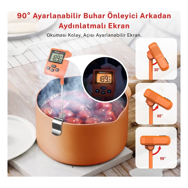 Thermopro Tp511 Uzun Problu Gıda Termometresi - Görsel 3