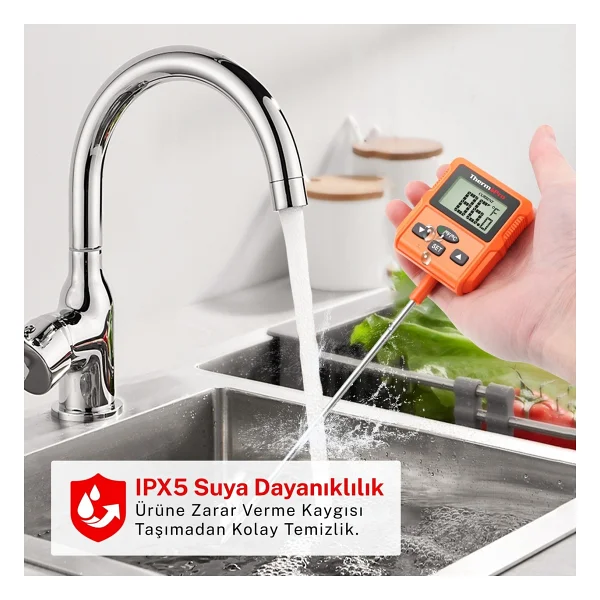 Thermopro Tp511 Uzun Problu Gıda Termometresi - Görsel 6