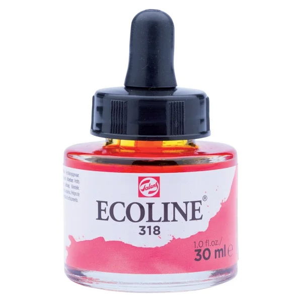 Talens Ecoline 30 Ml 318 Carmine Sıvı Sulu Boya - Görsel 2