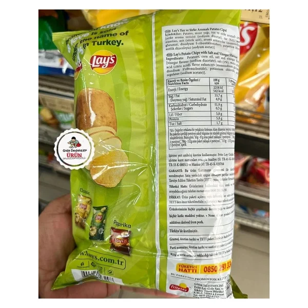 Lay's Lay's Tuz & Sirke Cipsi 95gr X 6 Adet - Görsel 8