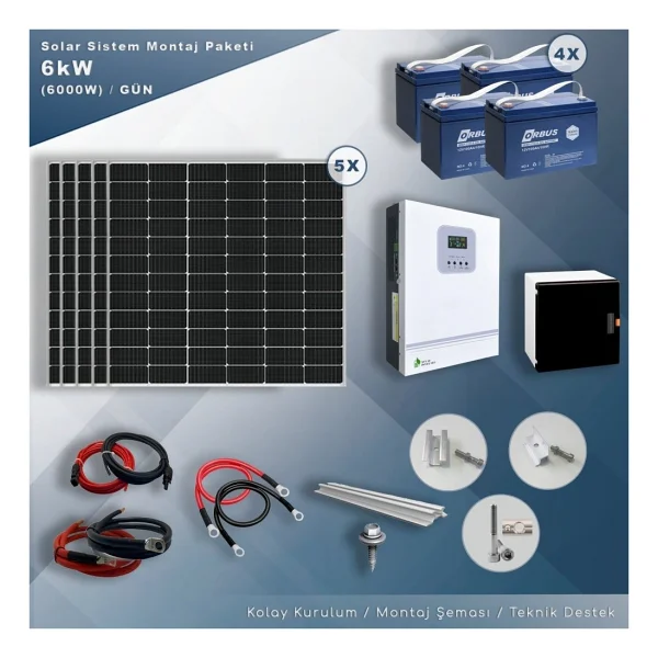 Matech 6 Kw Solar Paket Sistem (6000w/Gün) - Görsel 10