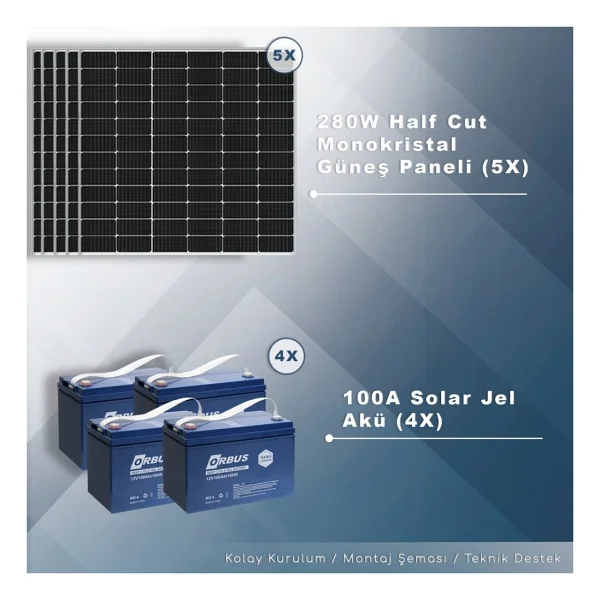 Matech 6 Kw Solar Paket Sistem (6000w/Gün) - Görsel 2
