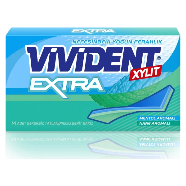 Vivident Extra Cüzdan Nane Aromalı 26 Gr 18'li Paket Sakız - Görsel 7