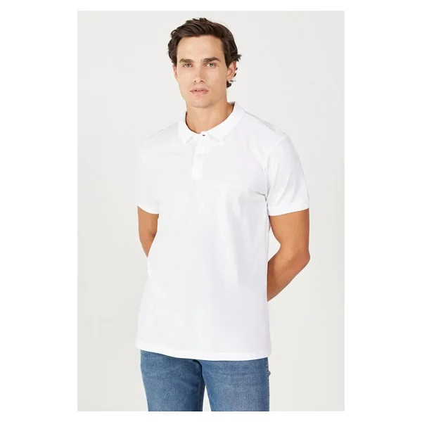 Wrangler Regular Fit Normal Kesim %100 Pamuk Polo Yaka Siyah Tişört - Görsel 6