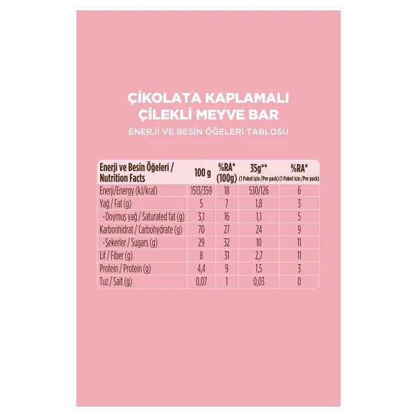 Fellas Choco - Çikolata Kaplı Meyve Bar (35 G) - Karma Kutu (3 X 4) 12 Adet - 12 X 35 G - Görsel 2