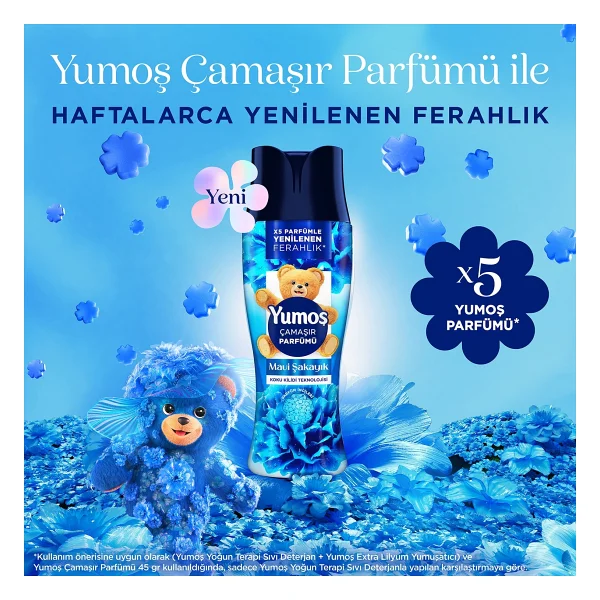 Yumoş Mavi Şakayık Çamaşır Parfümü 200 Gr - Görsel 8
