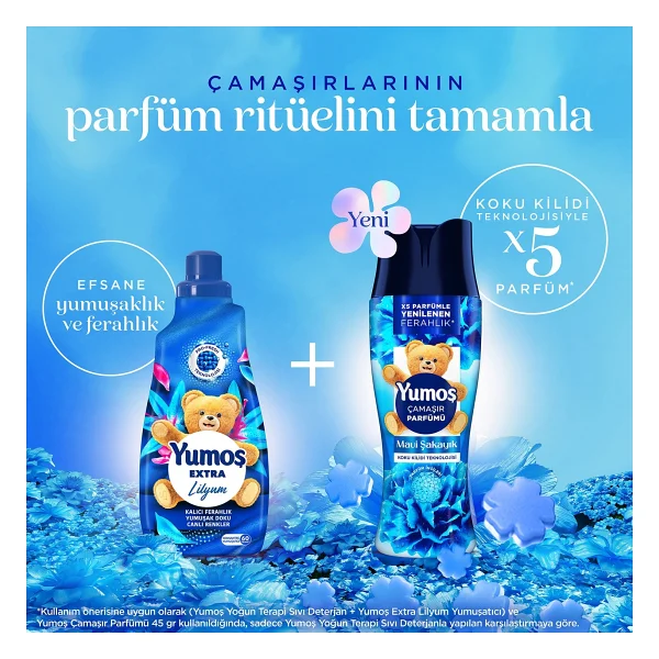 Yumoş Mavi Şakayık Çamaşır Parfümü 200 Gr - Görsel 9
