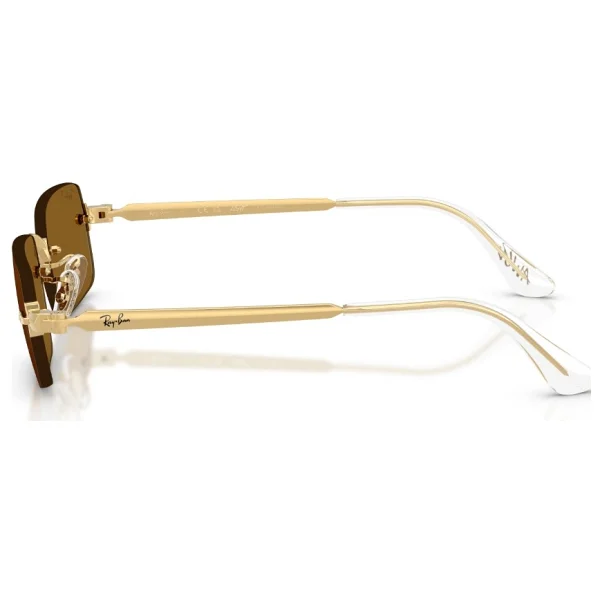 Ray-Ban By Asap Rocky 3928 001/83 Gold-Dark Brown Polarize Güneş Gözlüğü - Görsel 2
