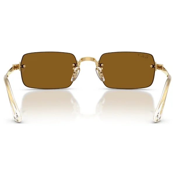 Ray-Ban By Asap Rocky 3928 001/83 Gold-Dark Brown Polarize Güneş Gözlüğü - Görsel 3