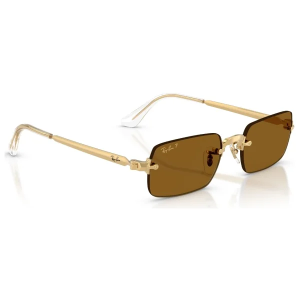 Ray-Ban By Asap Rocky 3928 001/83 Gold-Dark Brown Polarize Güneş Gözlüğü - Görsel 4