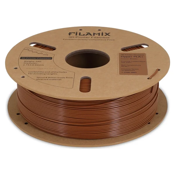 Filamix Hyper Speed PLA 1.75 mm 1 kg Kahverengi Filament - Görsel 5