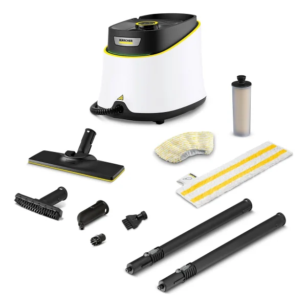 Karcher Çok Amaçlı Buharlı Temizlik Makinesi 1900w Ev Tipi Yüksek Basınçlı Buharlı Mop Fayans Parke Ve Derz Temizleyici Kesintisiz Yoğun Buhar Gücü Dayanıklı Sc 3 Deluxe Seti - Beyaz - Görsel 2