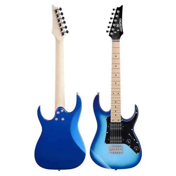 Maxword De-150bl-25amp Maple Klavye Hh Yüksek Kaliteli 25w Amfili Elektro Gitar Seti - Görsel 4