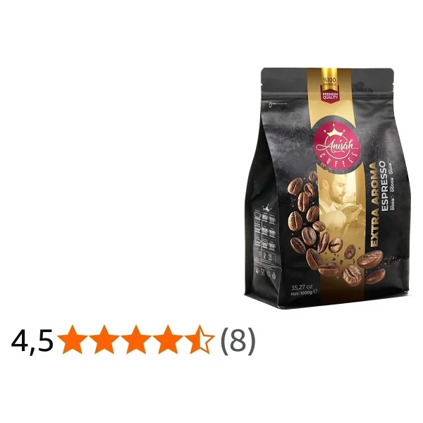 Anısah Coffee Espresso Extra Aroma Koyu Kavrulmuş Çekirdek 500 Gr - Görsel 4