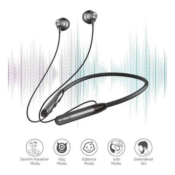Torima Tb10 Boyun Askılı Kulak İçi Bluetooth Kulaklık - Görsel 2