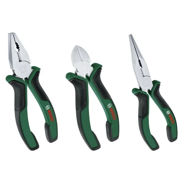 Bosch El Aleti Seti (Yan Keski 160-Pense 180-Kargaburun 180) 3 Parça + Çok Amaçlı Alet Pense Çakı (16 Özellik) - Görsel 2