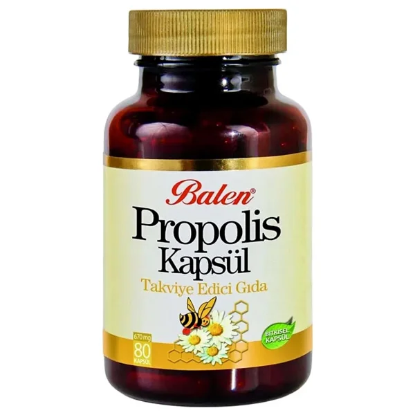 Balen Propolis Kapsül - 670 Mg 80 Kaspsül - Destekleyici Takviye Edici Gıda - -- - Görsel 6