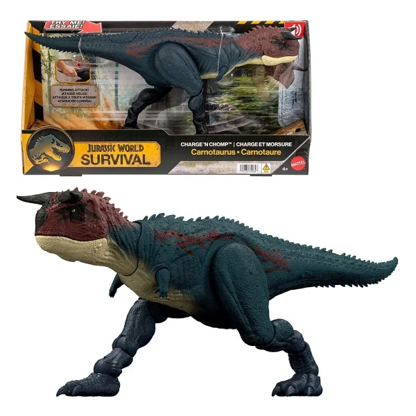 Jurassic World Koşan Ve Kükreyen Carnotaurus Dinozor Aksiyon Figürü Jkg85 - Görsel 2