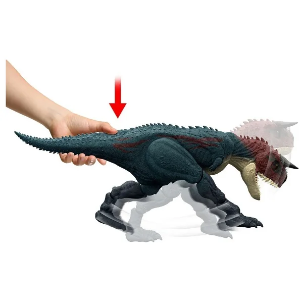 Jurassic World Koşan Ve Kükreyen Carnotaurus Dinozor Aksiyon Figürü Jkg85 - Görsel 4