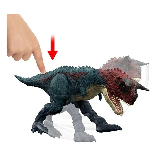 Jurassic World Koşan Ve Kükreyen Carnotaurus Dinozor Aksiyon Figürü Jkg85 - Görsel 5