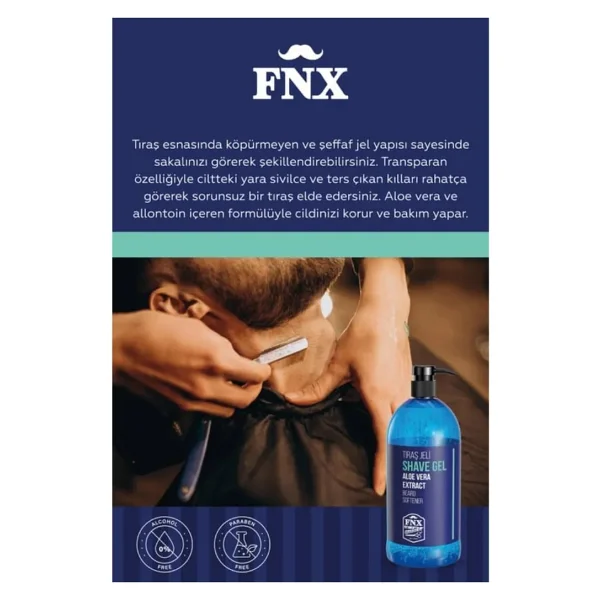 Fnx Barber Beard Softener 950 Ml Tıraş Jeli - Görsel 3