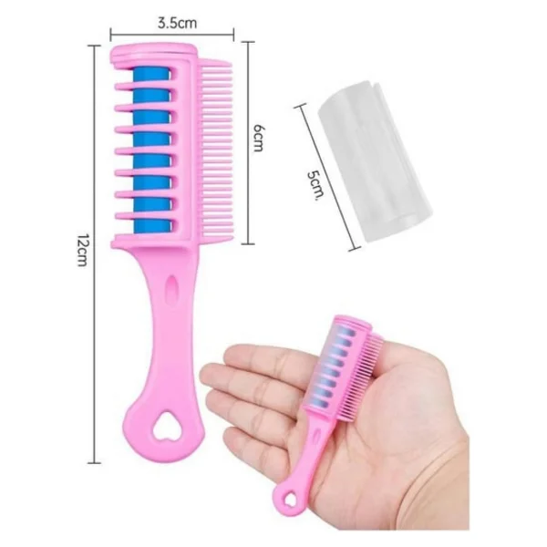 Saç Boyama Tarağı 3 Lü 1 Paket Bubu Saç Boyama Tarak Pembe Mor Ve Pembe Parlak Renkler Uygulaması Kolay - Görsel 2