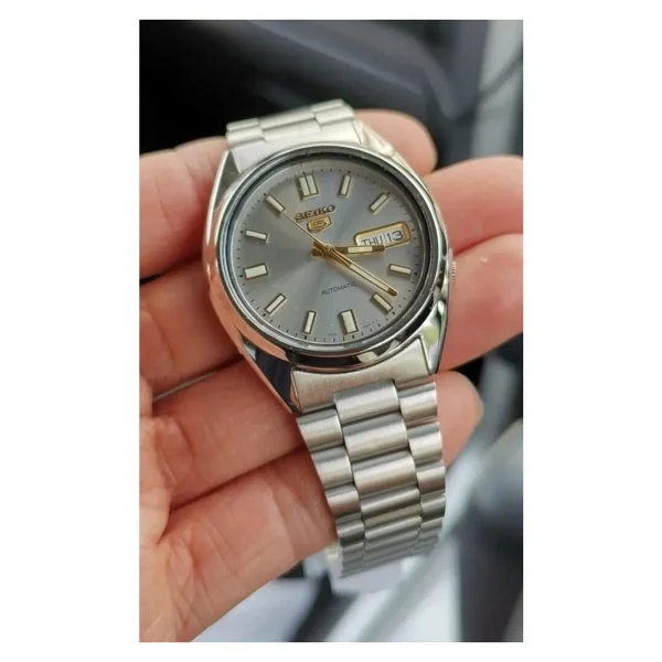 Seiko 5 Snxs75 Gümüş Erkek Kol Saati - Görsel 3