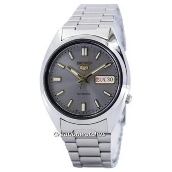 Seiko 5 Snxs75 Gümüş Erkek Kol Saati - Görsel 4