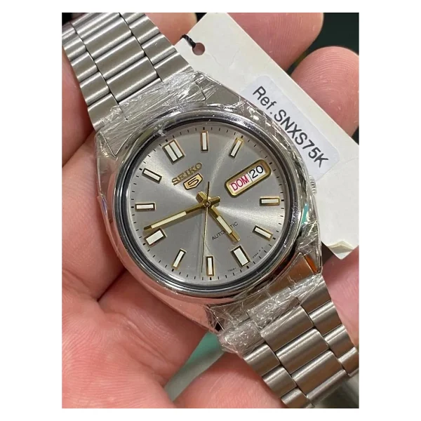 Seiko 5 Snxs75 Gümüş Erkek Kol Saati - Görsel 7